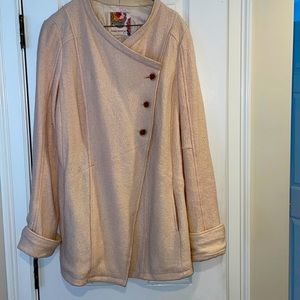 Free people light weight wool coat
